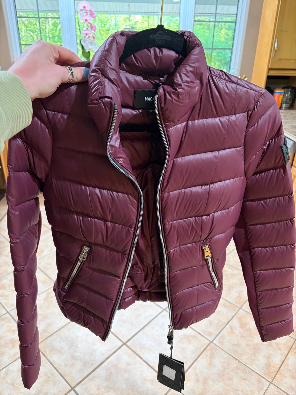 Mackage Women's Quilted Puffer Jacket - Wine